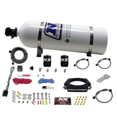 90mm Nitrous Plate Kit w/15lb Bottle <br> 98-20 Chevy/GMC/Cadillac/Buick/Pontiac/Hummer