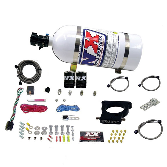 78mm 3-Bolt Nitrous Plate Kit w/10lb Bottle <br> 98-20 Chevy/GMC/Cadillac/Buick/Pontiac/Hummer