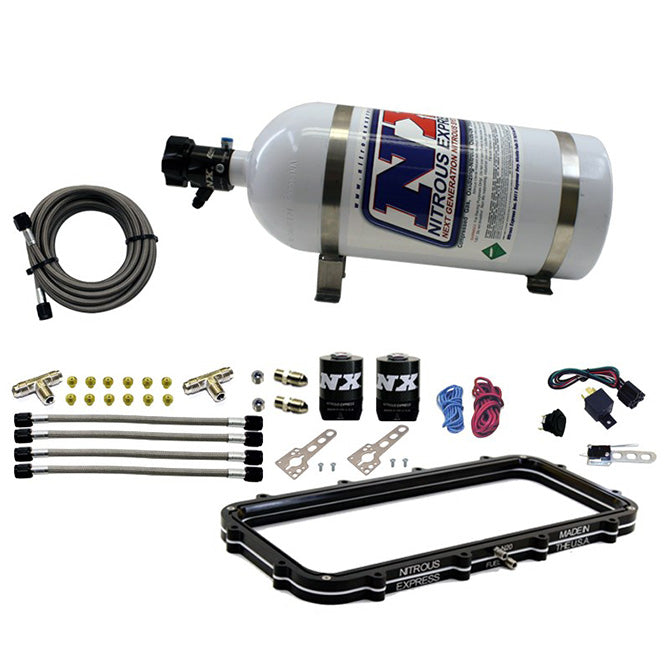 Holley High Ram Plenum Nitrous Plate Kit <br> With 10lb Bottle