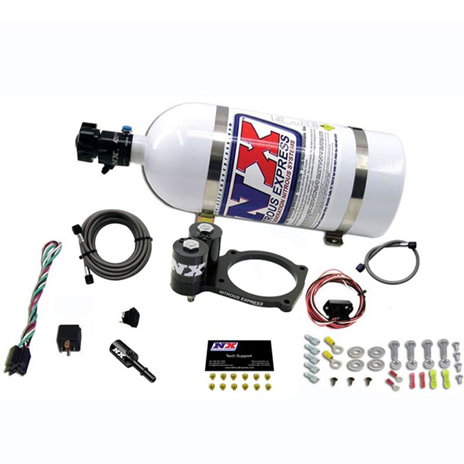 Nitrous Plate Kit w/10lb Bottle <br> 15-20 Dodge Challenger Charger, Jeep Grand Cherokee