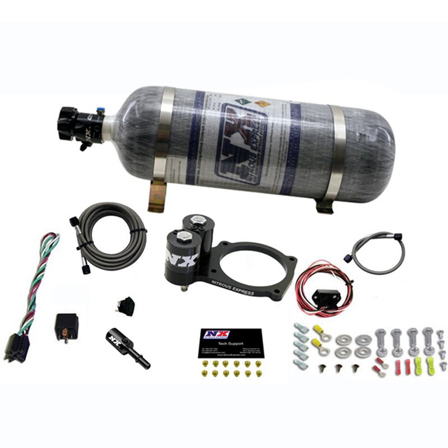 Nitrous Plate Kit w/12lb Bottle <br> 15-20 Dodge Challenger Charger, Jeep Grand Cherokee