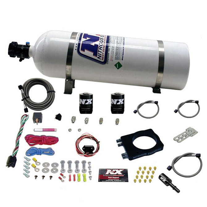 Nitrous Plate Kit w/15lb Bottle <br> 05-20 Dodge Ram 1500-4500 Charger, Jeep Commander