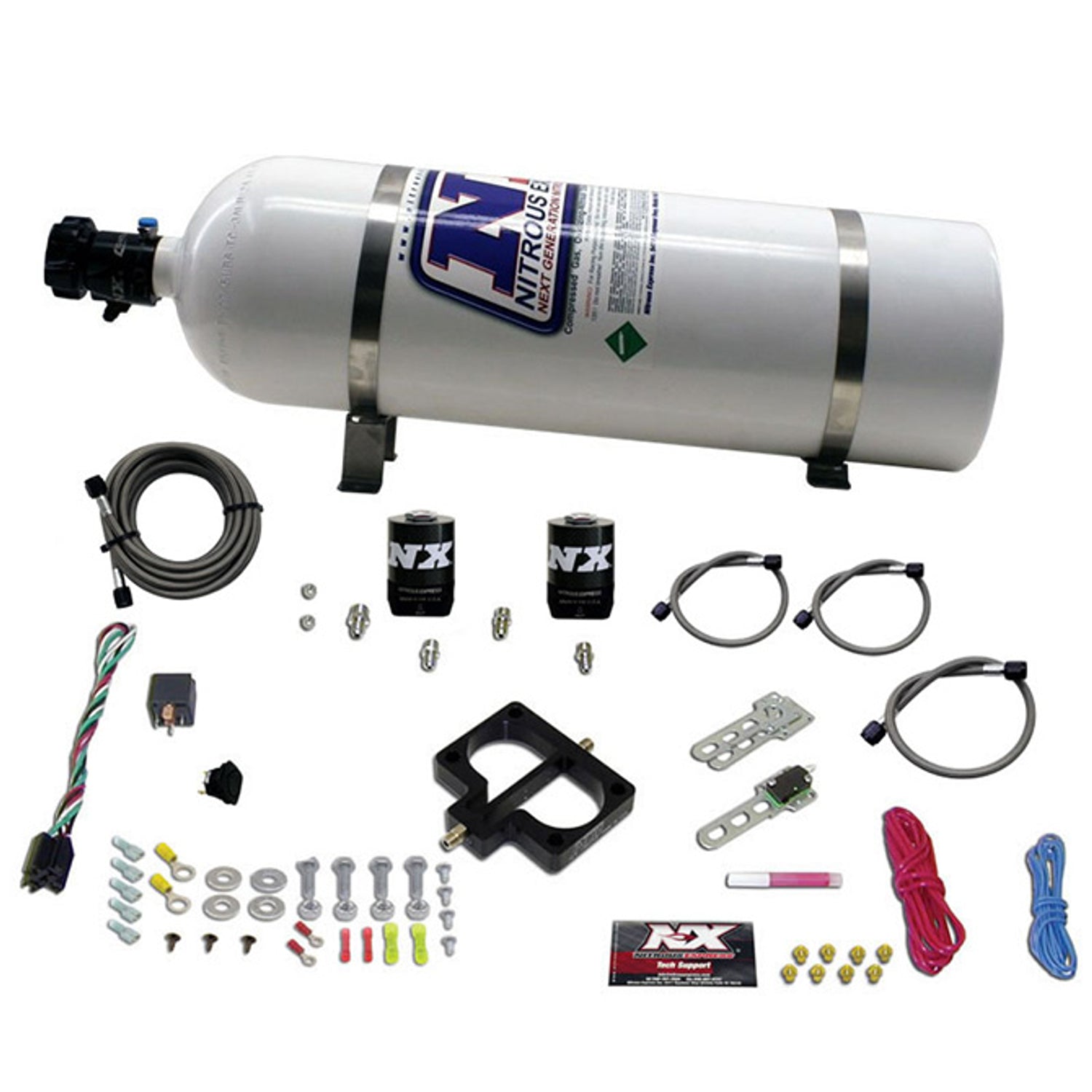 Nitrous Plate Kit w/15lb Bottle <br> 92-03 Dodge Dakota Durango, Jeep Grand Cherokee