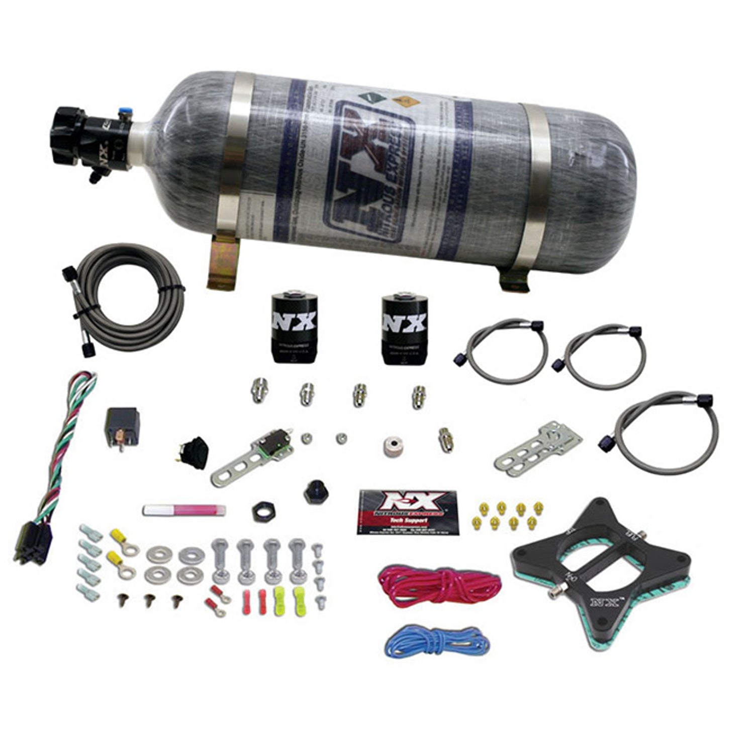 Nitrous Plate Kit w/Composite Bottle <br> 92-14 Ford F/E-150/250 Mustang Expedition Explorer
