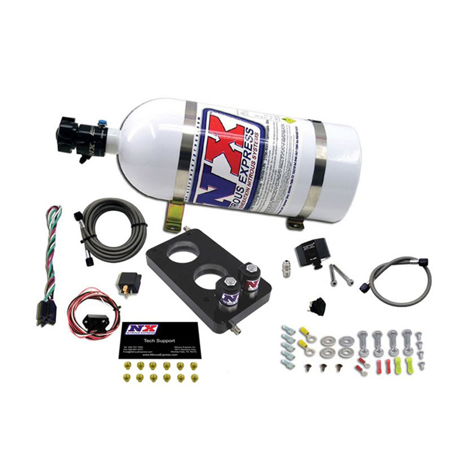 Nitrous Plate Kit w/10lb Bottle <br> 05-10 Ford Mustang F-150, Mercury Mountaineer