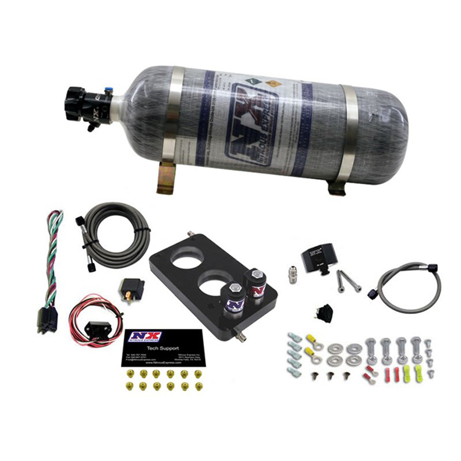 Nitrous Plate Kit w/12lb Bottle <br> 05-10 Ford Mustang F-150, Mercury Mountaineer
