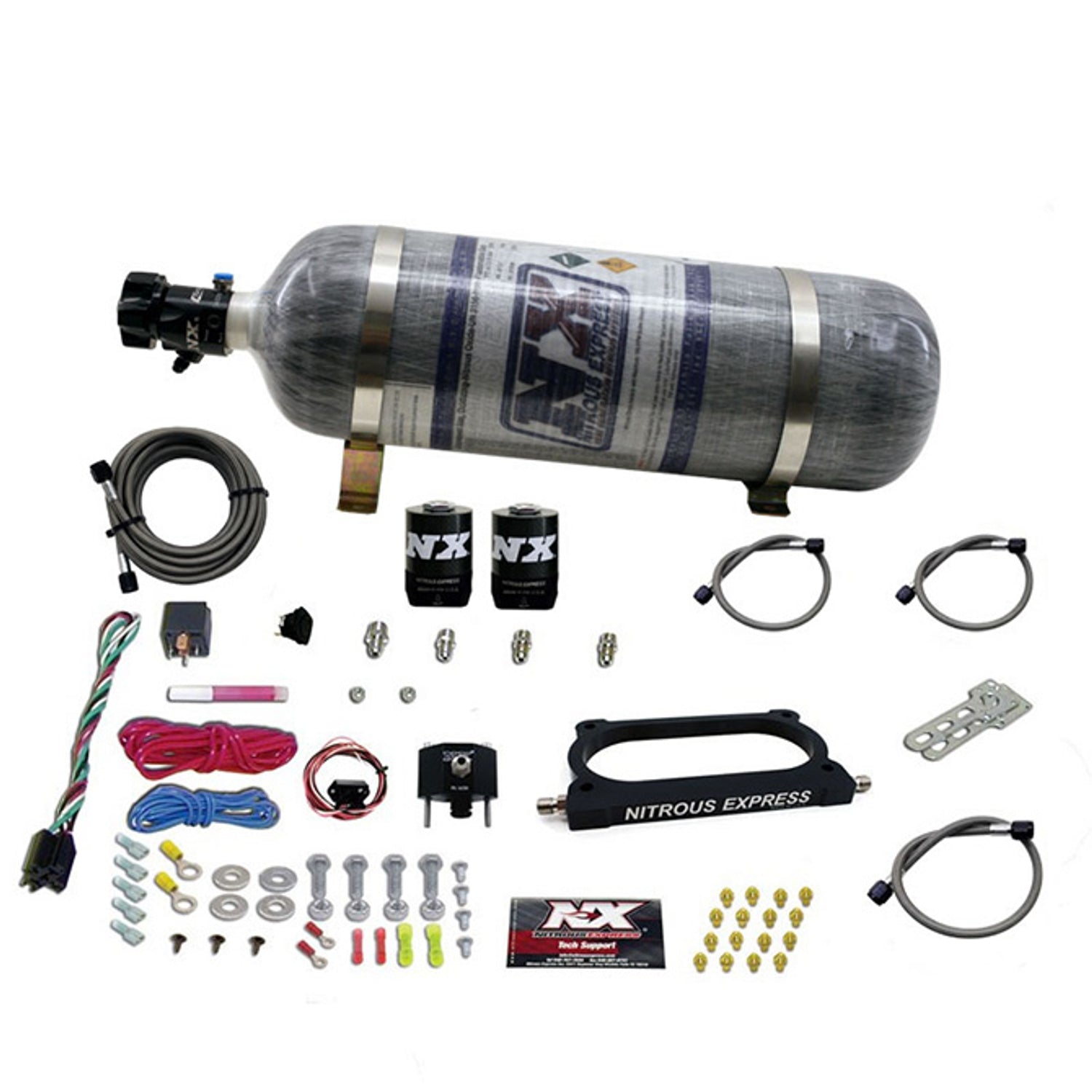 Nitrous Plate Kit w/Composite Bottle <br> 07-14,2020 Ford Mustang