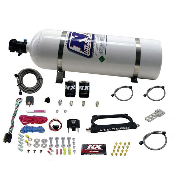 Nitrous Plate Kit w/15lb Bottle <br> 07-14,2020 Ford Mustang