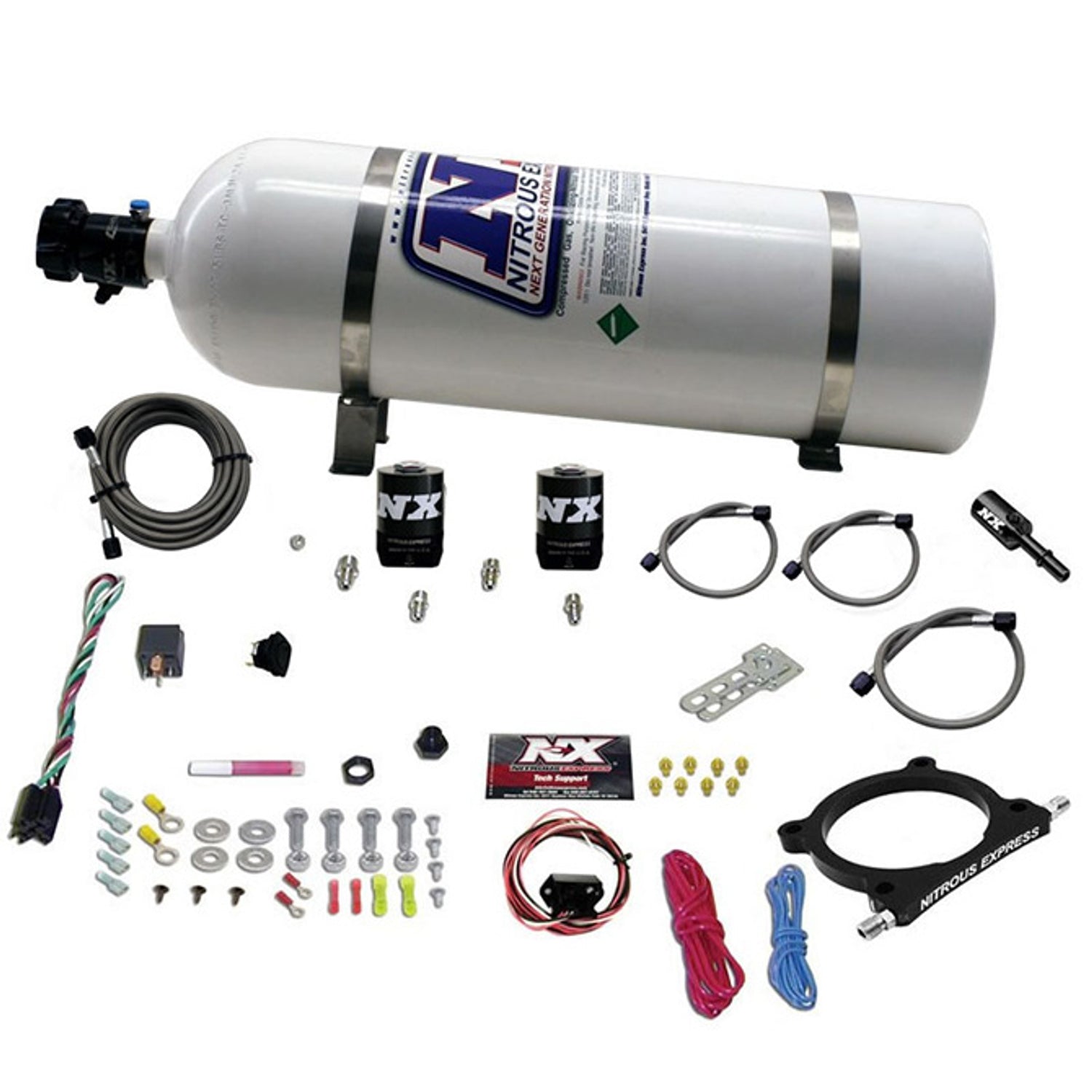 High Output Nitrous Plate Kit w/15lb Bottle <br> 11-20 Ford Mustang