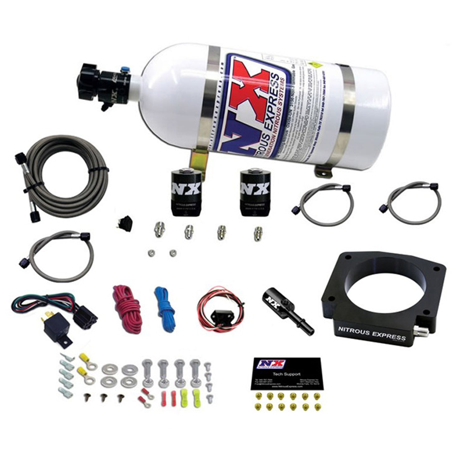 Nitrous Plate Kit w/10lb Bottle <br> 15-20 Ford Mustang