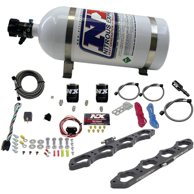 Nitrous Wet Port Plate Kit w/10lb Bottle <br> Ford Coyote 5.0L V8
