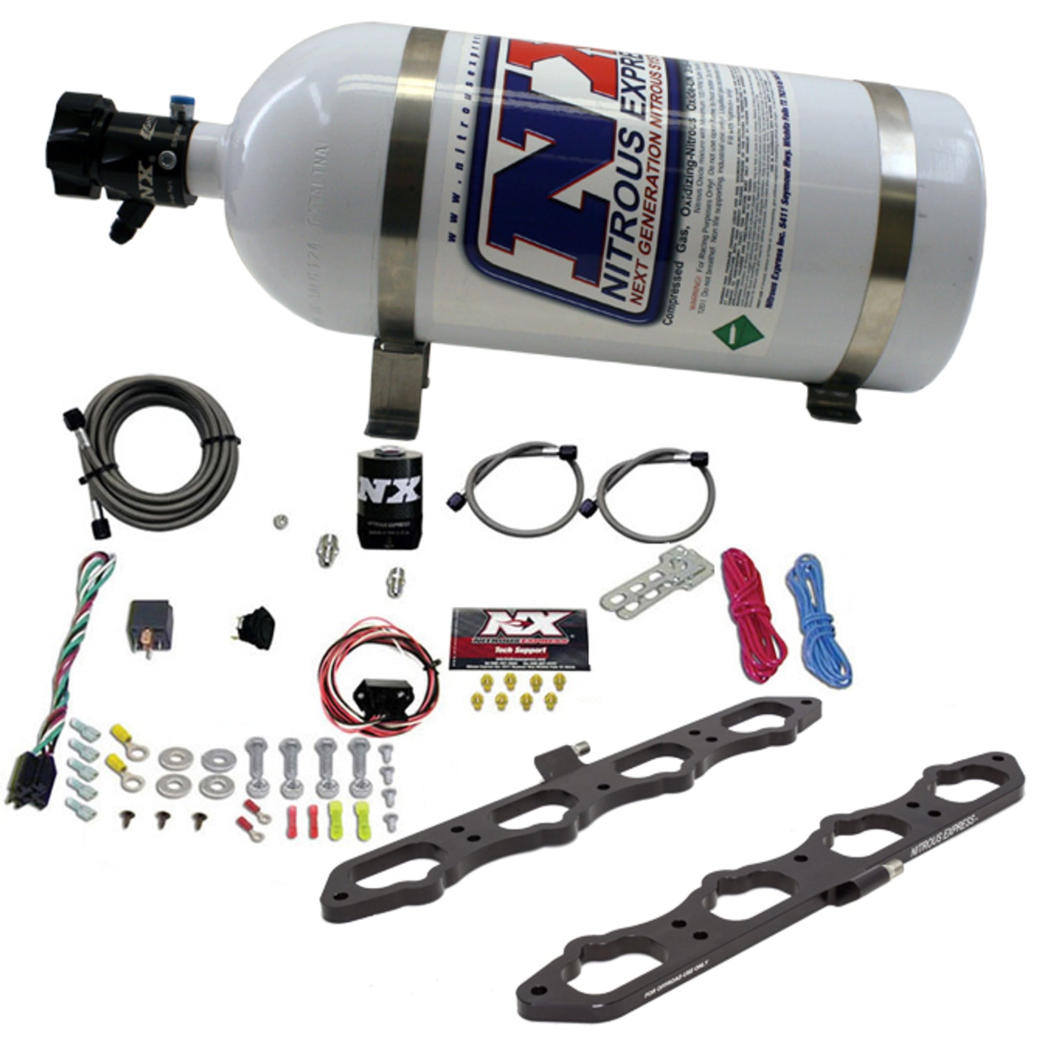 Dry Direct Port Plate System w/10lb Bottle <br> 2018+ Ford 5.0L Coyote