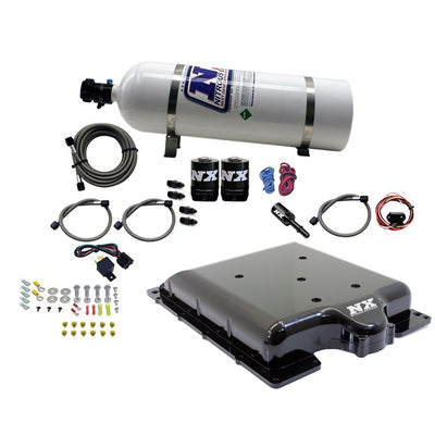Supercharger Lid Nitrous Kit w/10lb Bottle <br> 15-20 Dodge Challenger Charger, Jeep Grand Cherokee