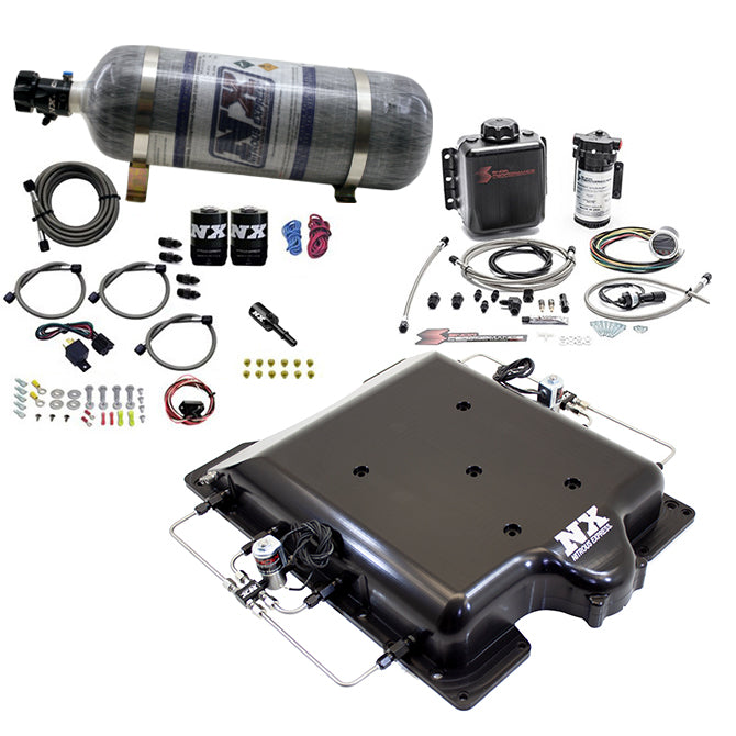 Hellcat Lid Nitrous Water Injection Kit <br> 15-20 Dodge Challenger Charger, Jeep Grand Cherokee
