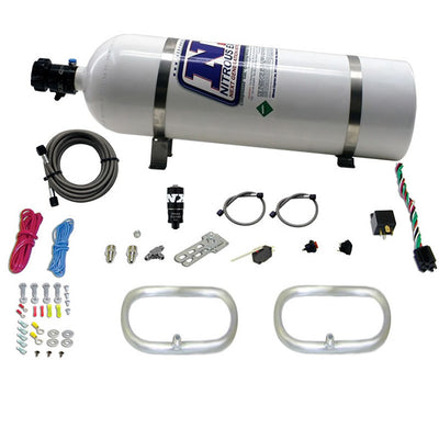 Dual Ntercooler Ring System w/15lb Bottle <br> 2 - 6 x 6 Rings