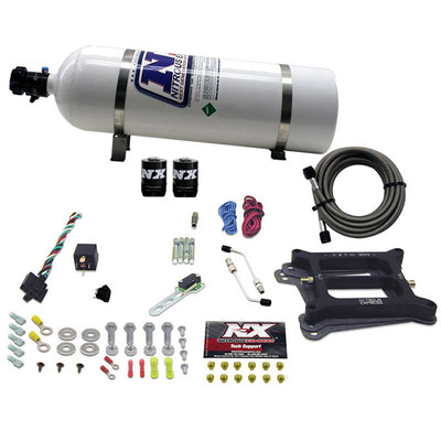 4150 4-BBL/Alcohol Nitrous Kit <br> 50-300HP w/15lb Bottle