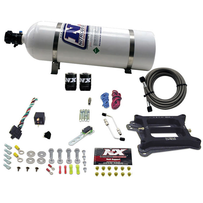 4150 4-BBL/Alcohol Nitrous Kit <br> 50-300HP w/15lb Bottle