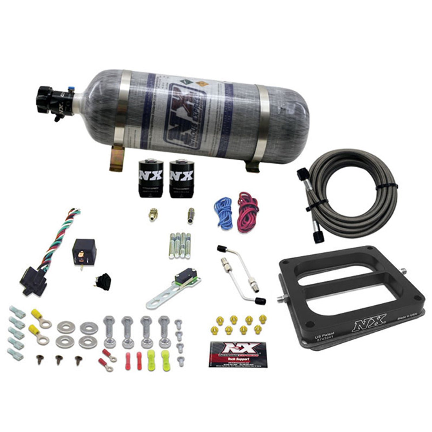 Dominator/Gasoline Nitrous Kit w/Composite Bottle <br> 50-300HP Rated