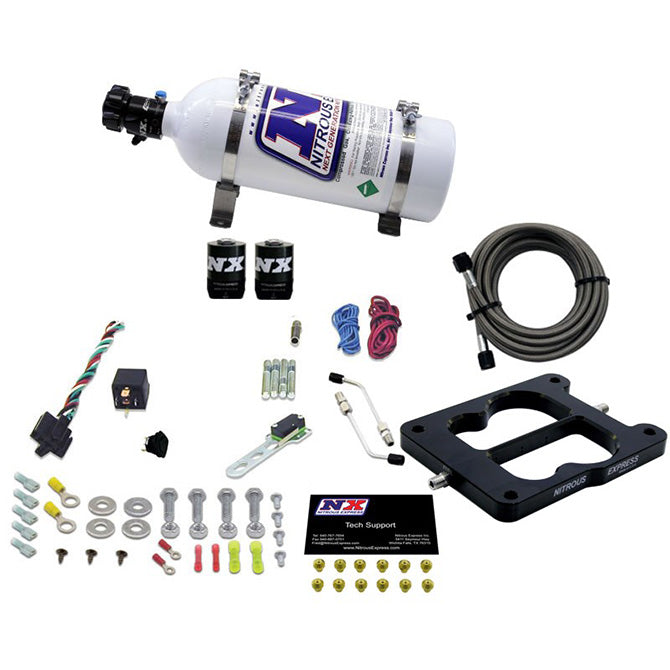Q-Jet/Holley Spread Bore Nitrous Kit <br> With 5lb Bottle