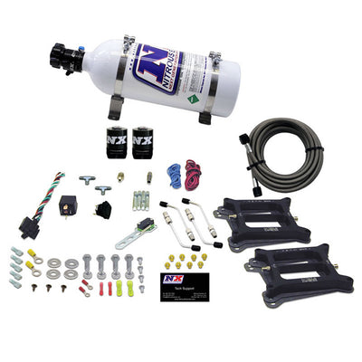 Dual/4150/Gasoline Nitrous Kit <br> With 5lb Bottle (50-300HP)