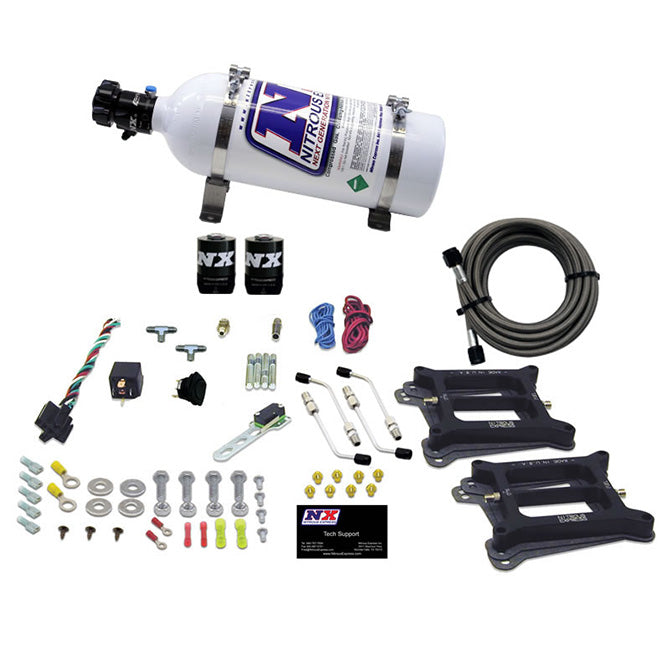 Dual/4150/Gasoline Nitrous Kit <br> With 5lb Bottle (50-300HP)