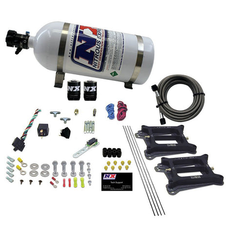 Dual/4150/Gasoline Nitrous Kit <br> 50-300HP w/10lb Bottle
