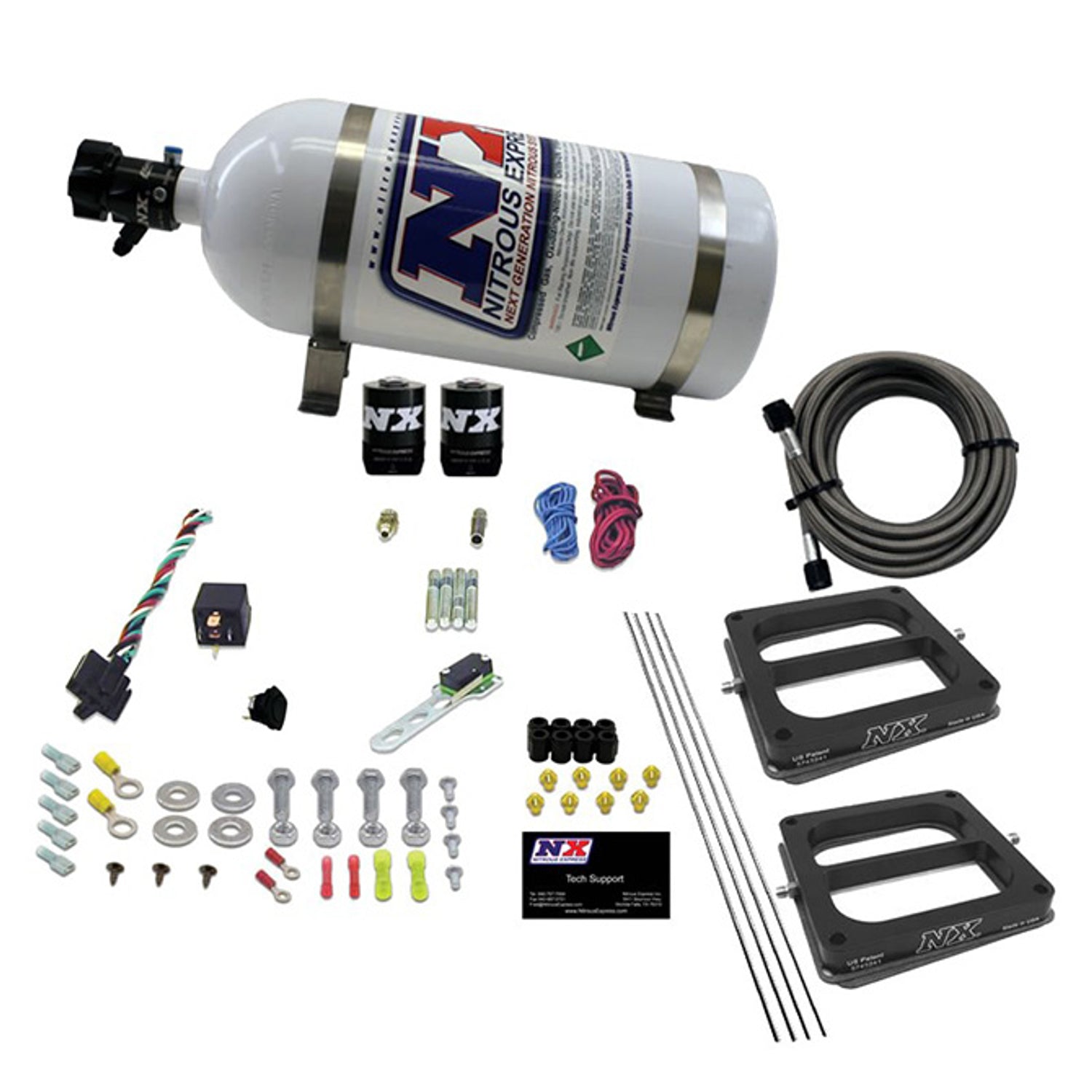 Dual/Dominator/Gasoline Nitrous Kit <br> 50-300HP w/10lb Bottle
