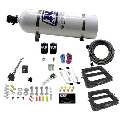 Dual/Dominator/Alcohol Nitrous Kit w/15lb Bottle <br> 50-300HP Rated