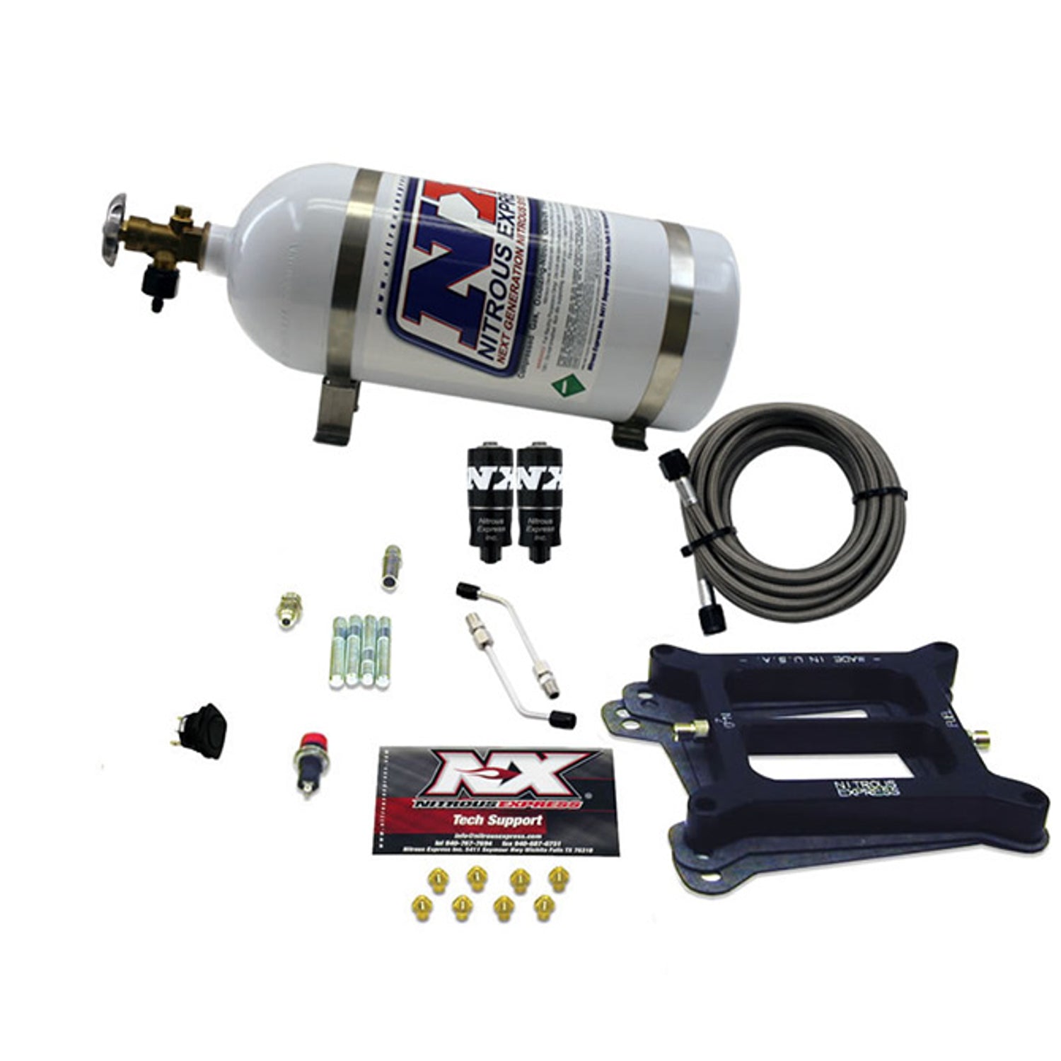 4150 Hitman 4-BBL Nitrous Kit <br> With 10 lb Bottle