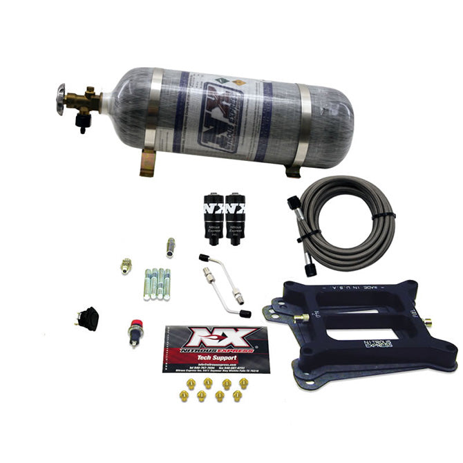 4150 Hitman 4-BBL Nitrous Kit w/Composite Bottle <br> 100-200HP