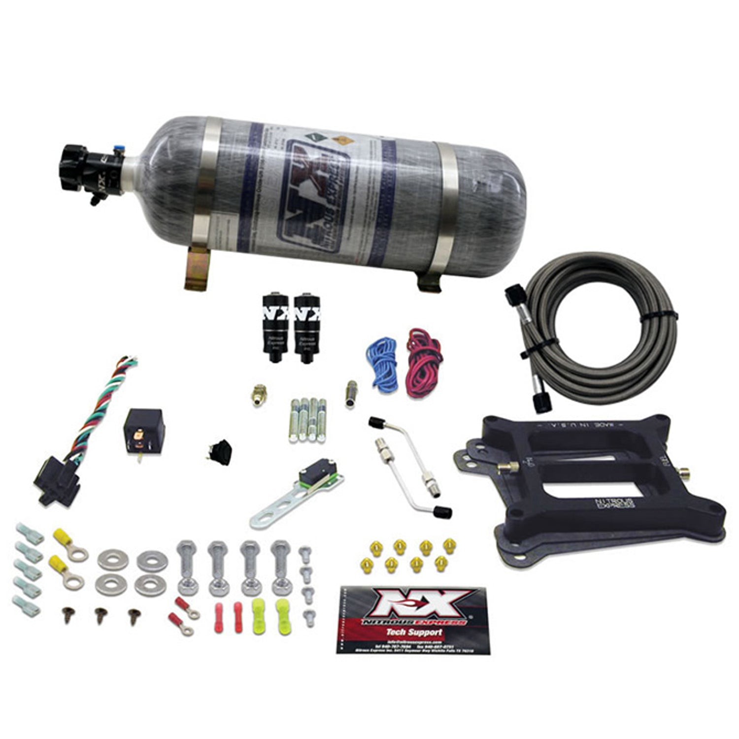 4150 Hitman Plus Nitrous Kit w/Composite Bottle <br> 50-200HP Rated