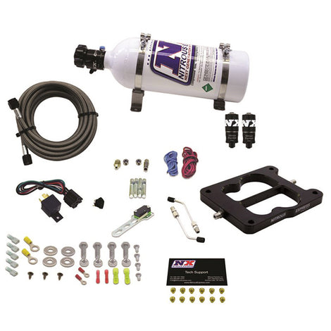 Q-Jet/Holley Spread Bore Hitman Plus Nitrous Kit <br> With 5lb Bottle