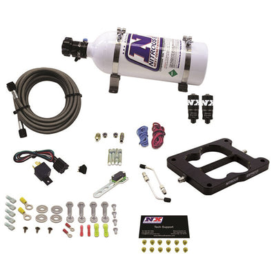 Q-Jet/Holley Spread Bore Hitman Plus Nitrous Kit <br> With 5lb Bottle
