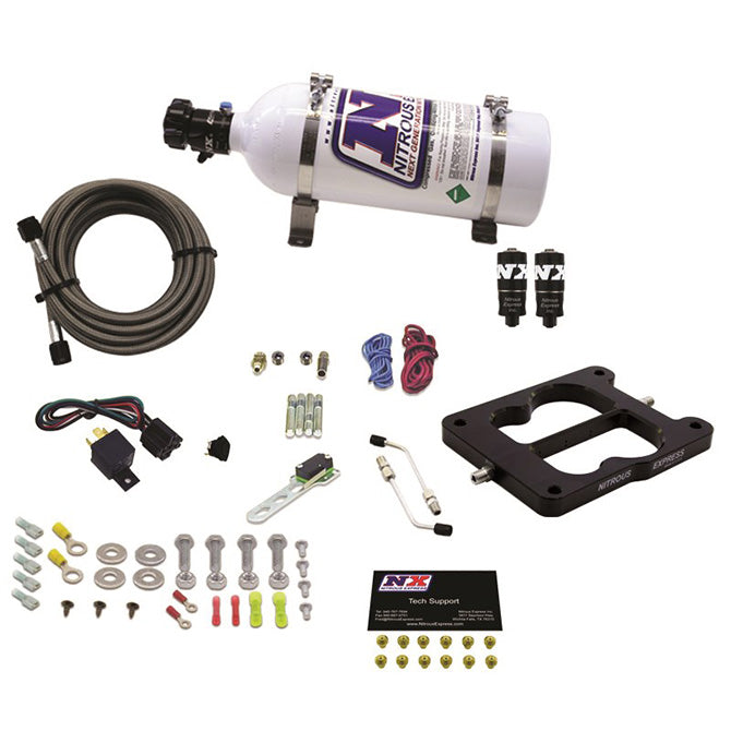 Q-Jet/Holley Spread Bore Hitman Plus Nitrous Kit <br> With 5lb Bottle