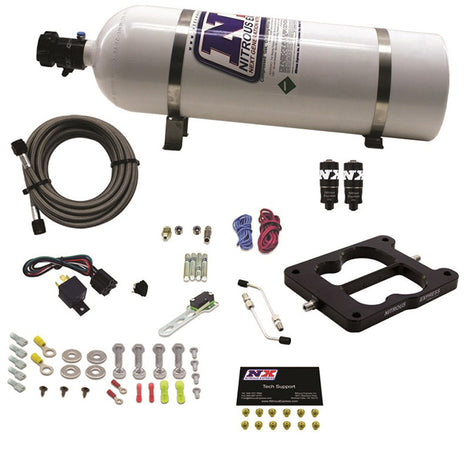 Q-Jet/ Spread Bore Hitman Nitrous Kit <br> 50-200HP w/15lb Bottle