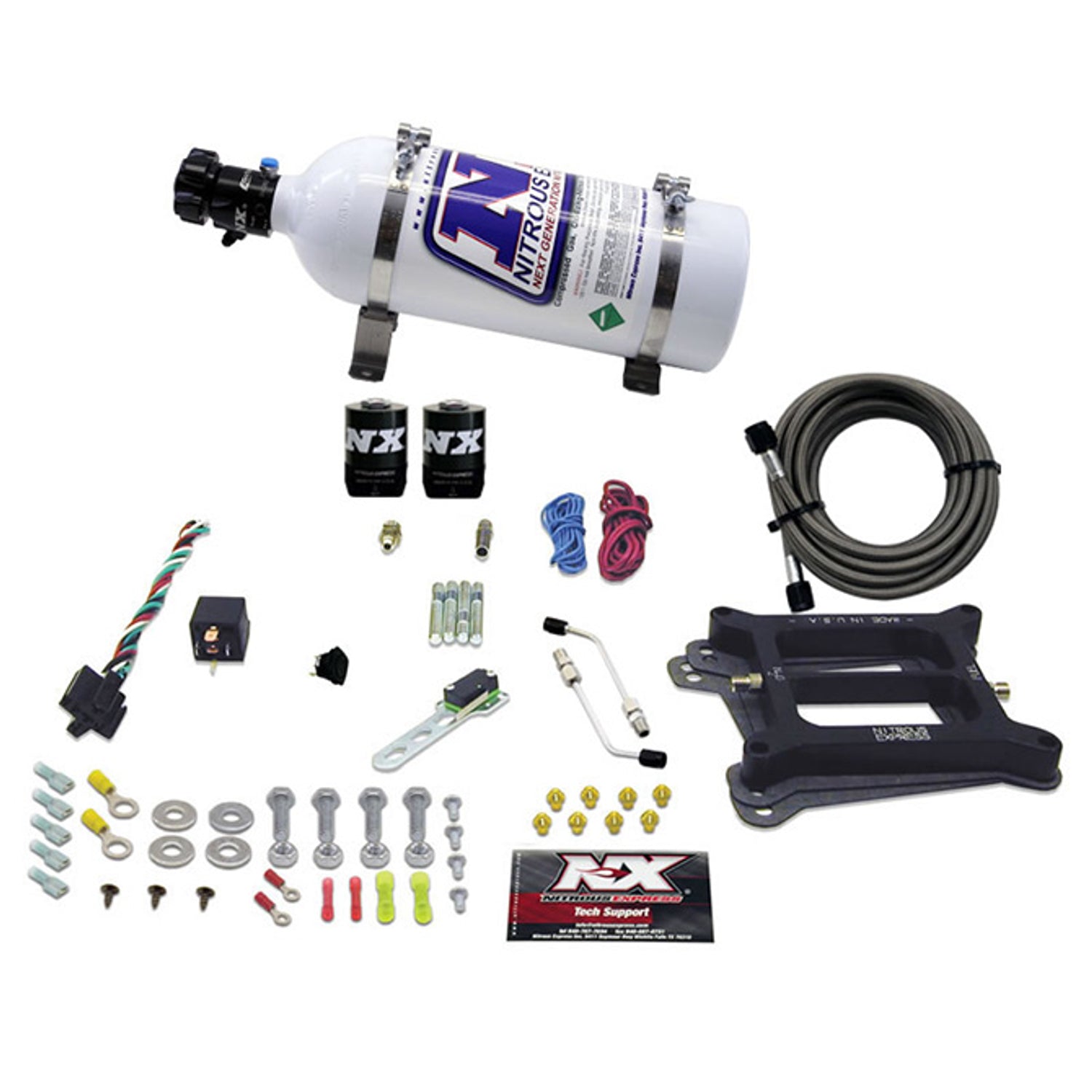 4150 4-BBL/Alcohol Nitrous Kit <br> 100-500HP w/5lb Bottle
