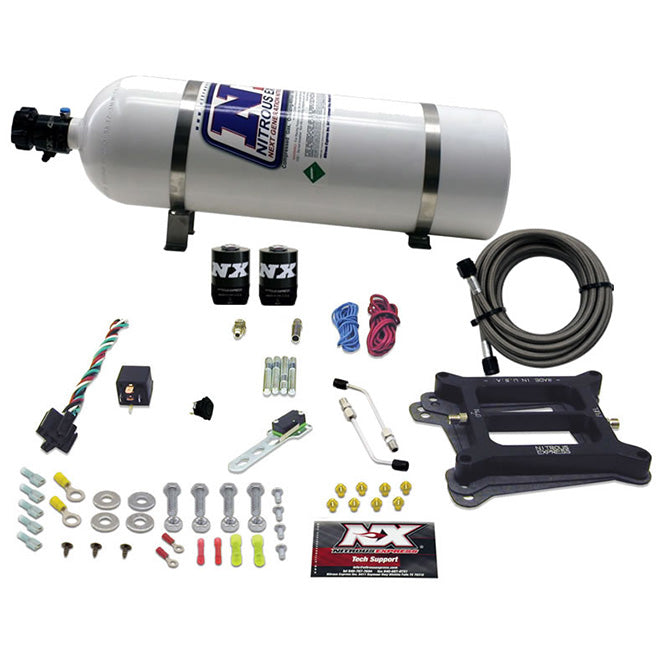 4150 4-BBL/Alcohol Nitrous Kit <br> 100-500HP w/15lb Bottle