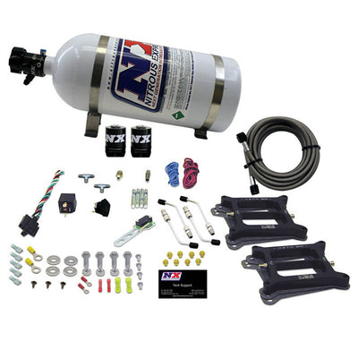 Dual Holley/Gasoline Nitrous Kit <br> 100-500HP w/10lb Bottle