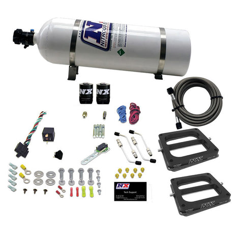 Dual Dom/Alc Nitrous Kit w/15lb Bottle <br> 100-500HP w/15lb Bottle
