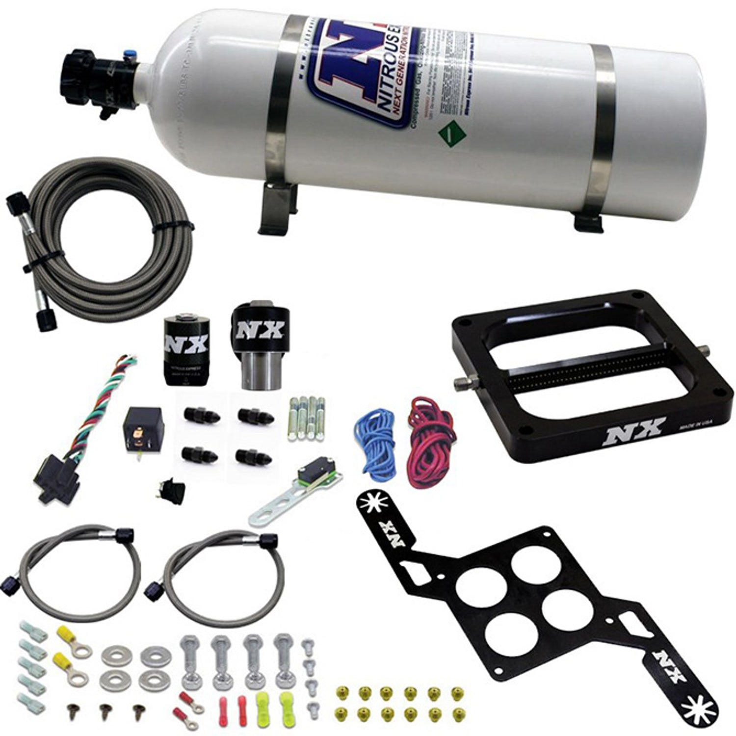 Dom/Gasoline (RNC) Nitrous Kit w/15lb Bottle <br> Universal Fit