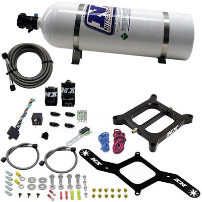 4150 RNC Conventional Nitrous Plate Kit <br> W/.375in Solenoid w/15lb Bottle