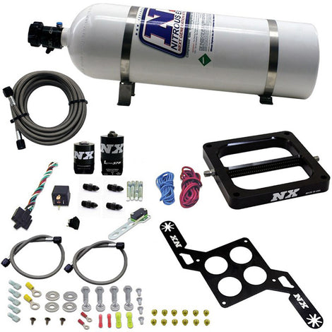 4500 RNC Conventional Nitrous Plate Kit <br> W/.375in Solenoid w/15lb Bottle