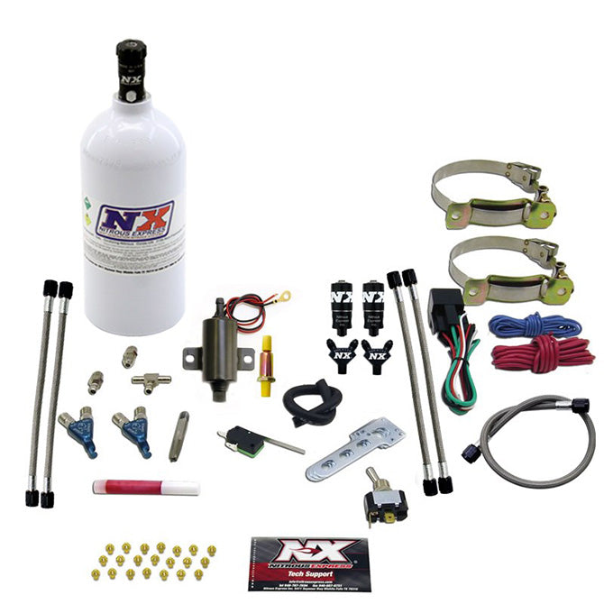 2 Cyl Piranha Nitrous Kit <br> With 2.5lb Bottle