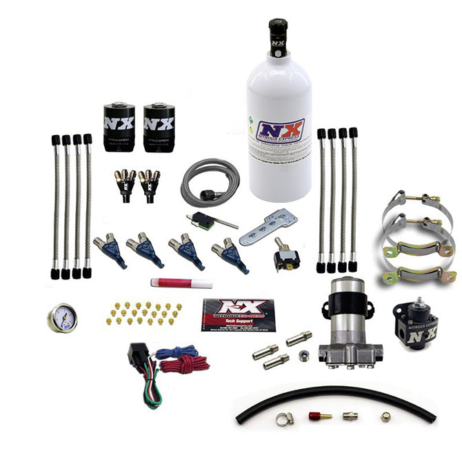 4 Cyl Piranha Nitrous Kit w/2.5lb Bottle <br> With 2.5lb Bottle