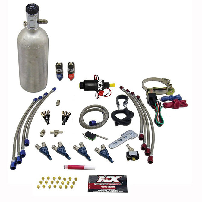 4 Cyl Piranha Nitrous Kit w/1.4lb Bottle <br> For EFI Applications