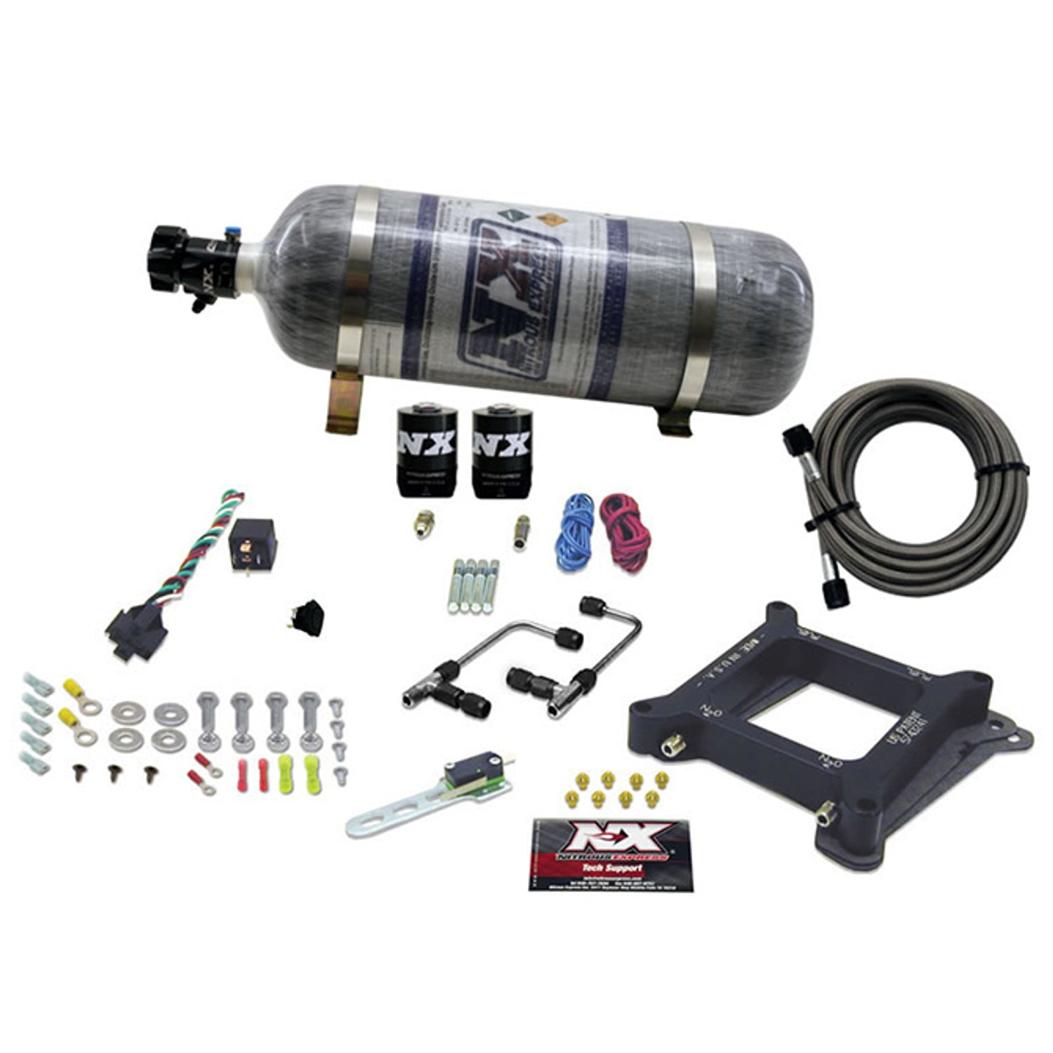 4150 Gemini Stage 6 Nitrous Kit <br> 50-300HP w/Composite Bottle