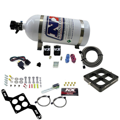 Single Entry Billet Crossbar Stage 6 Nitrous Kit <br> 50-300HP w/10lb Bottle