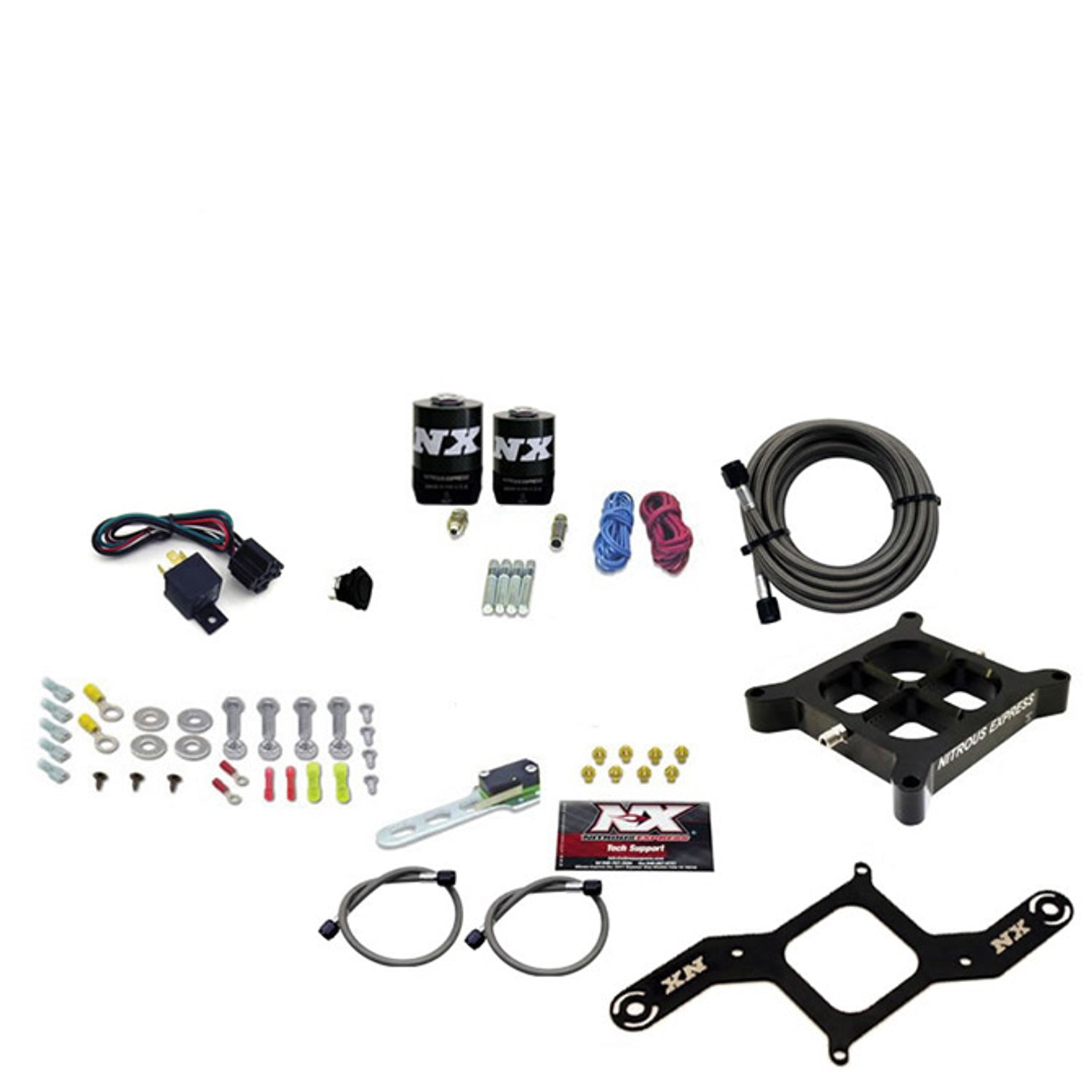 4150 Single Entry Crossbar Nitrous Plate Kit <br> 250-750HP w/o Bottle