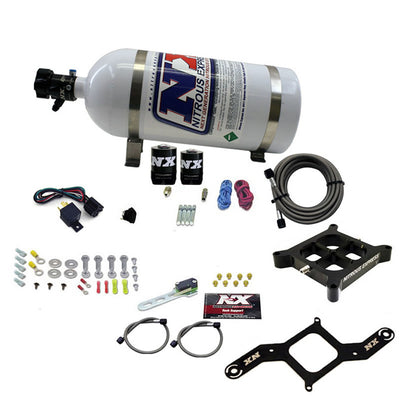 4150 Single Entry Plate Nitrous Kit <br> 250-750HP w/10lb Bottle