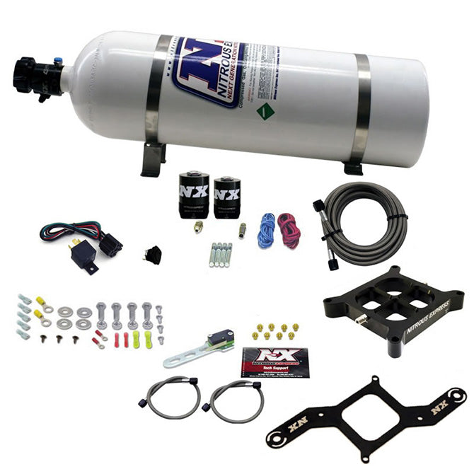 Single Entry Plate RNC Nitrous Kit w/15lb Bottle <br> 250-750HP w/15lb Bottle